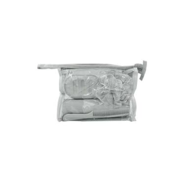 Imagem de Kit Viagem Higiene Pessoal 4 Peças + Nécessaire Saboneteira Porta Esco