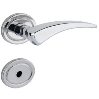 Imagem de Fechadura 401 Porta banheiro St2 55mm Cromada Brilhante Roseta 311 Laf