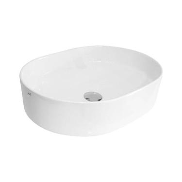 Imagem de Cuba para Banheiro Cerâmica Branca Oval 51cm Reno RC 150
