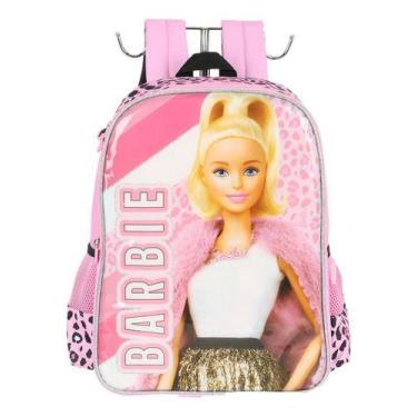 Imagem de Mochila De Costas Infantil 2 Bolsos Barbie Pet E Fashion, Rosa