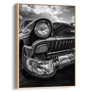 Imagem de Quadro decorativo Carro Clássico Sob o Céu Tempestuoso - Art Canvas, 1
