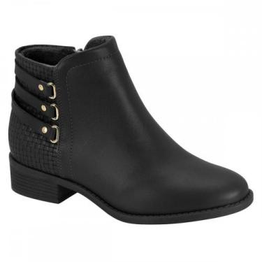 Imagem de Bota Modare Ultraconforto 705721831289 Cano Curto Feminino, Preto, 36