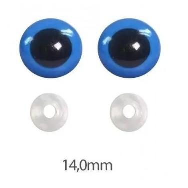 Imagem de Olho amigurumi azul 14mm - 10 pares - Círculo