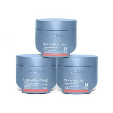 Imagem de Kit Cronograma Capilar Hidratação + Nutrição + Reconstrução Dicolore -