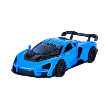 Imagem de Carrinho De Corrida Miniatura Para Meninos, Modelo Em Liga Fundida Com