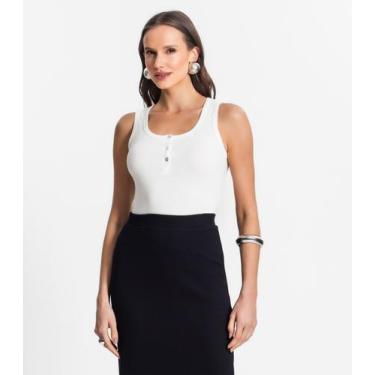 Imagem de Regata De Viscotorcion Feminina Endless Bege, GG, Bege