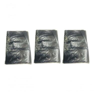 Imagem de Saco para Lixo 100 Litros Intermediário Preto 300 Unidades 0,08MM 95x75CM Higipack