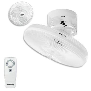 Imagem de Ventilador de Teto com Controle Remoto Orbital 360 Loren Sid 30Cm Bran