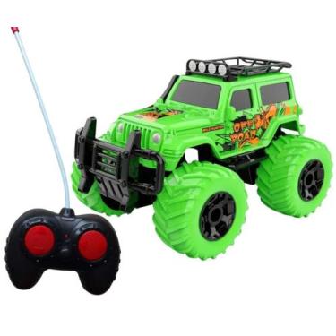 Imagem de Carrinho Controle Remoto Total Com Luz Safari Super Rapido Cor:Verde -