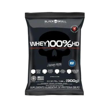 Imagem de Whey 100% Hd Refil 900g Sabor Chocolate - BLACK SKULL
