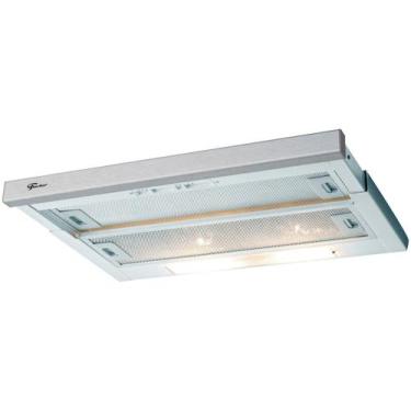 Imagem de Depurador e exaustor de embutir fischer slim 60 cm frontal inox 220v, 