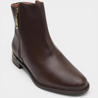 Imagem de Bota Vizzano Cano Baixo Feminina - Marrom - 38, 38