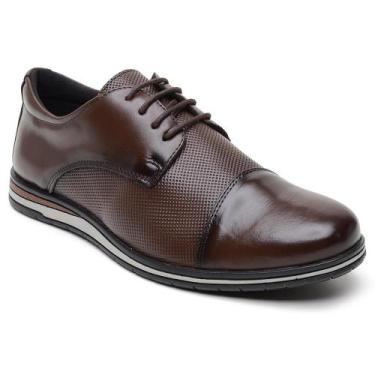 Imagem de Sapato Masculino Casual de Amarrar Conforto - BR2, Marrom, 40