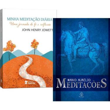 Imagem de Kit 2 Livros Meditações Diárias: Fé Cristã + Marco Aurélio Estoicismo 