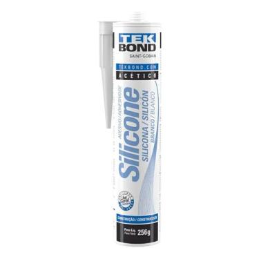 Imagem de Silicone Acético Preto 256g Tekbond Para Vedação Geral Cartucho
