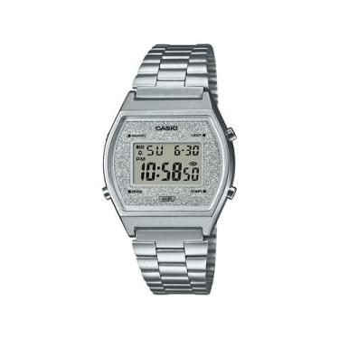 Imagem de Relógio Casio Feminino Vintage Glitter Prata Digital B640WDG-7DF