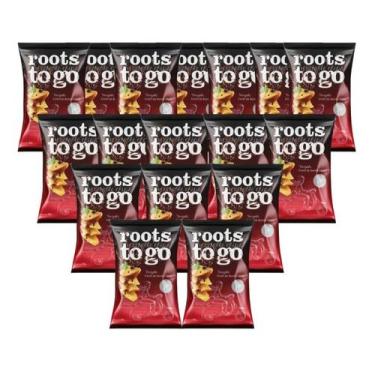 Imagem de Chips de Batata-Doce Teriyaki Roots to Go contendo 16 pacotes de 45g c
