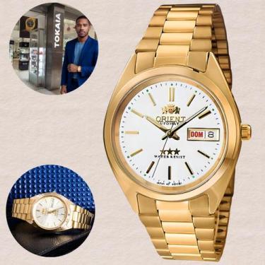 Imagem de Relógio Orient Masculino Automático Dourado 469WC2NH B1KX
