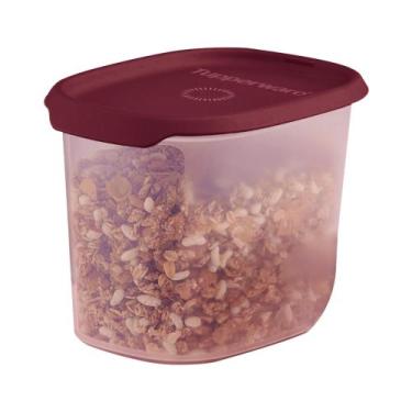 Imagem de Tupperware Toque + Touch Fresh Oval 1,1 litro Translúcido - Tampa Mars