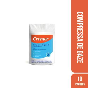 Imagem de Compressa de Gaze 7,5X7,5CM 09F Iris Pacote (C/10 Pcts) - Cremer