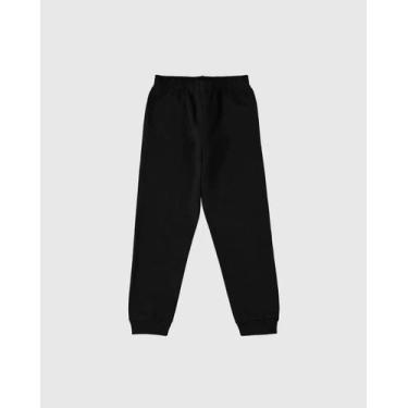 Imagem de Calça Infantil Em Moletom Flanelado Malwee Kids, Preto, 12, Meninos