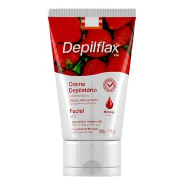 Imagem de Creme Depilatorio Facial Depilflax Morango 50G