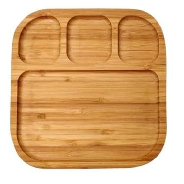 Imagem de Petisqueira Bambu Madeira Aperitivos Frios Petisco Ecologica - Jolitex