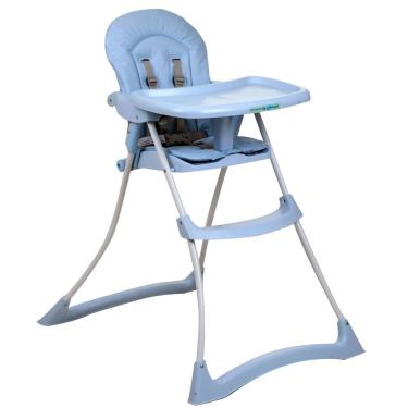 Imagem de Cadeira de Alimentação Bon Appetit XL para 6 a 36 Meses Até 15kg com Cinto 5 Pontos Dobrável Baby Blue Azul Burigotto