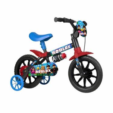 Imagem de Bicicleta Infantil Roblox Aro 12 com Rodinhas para Menino 3 a 5 Anos