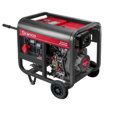 Imagem de Gerador de Energia a Diesel 7,5 kVA Trifásico 220V Branco BD-8000 E3 P