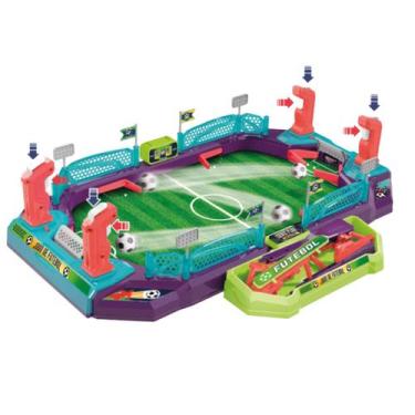 Imagem de Futebol De Mesa Mini Campo Estilo Pebolim E Pinball Infantil Divertido