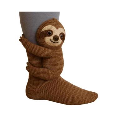 Imagem de Meias De Crochê 3D De Animais Para Crianças E Adultos, Feitas À Mão, P