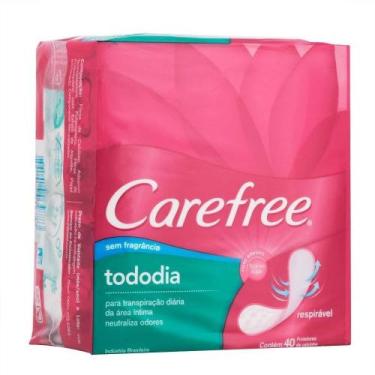 Imagem de Absorvente Protetor Diário s/ Perfume Brisa - 40 unidades - Carefree