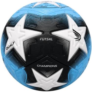 Imagem de Bola de Futebol Futsal Dualt Champions Technofusion, Azul, Preto, ÚNIC
