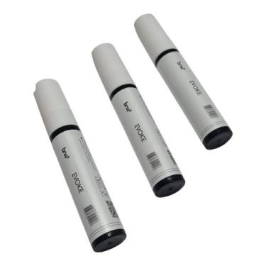 Imagem de Giz Líquido Branco 15mm Canetão Para Lousa Vidro 3 Unidades Branca - B
