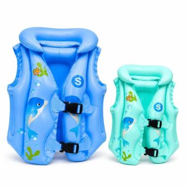 Imagem de Boia Colete Infantil Inflável Com Fecho Ajustável PVC Piscina Praia La