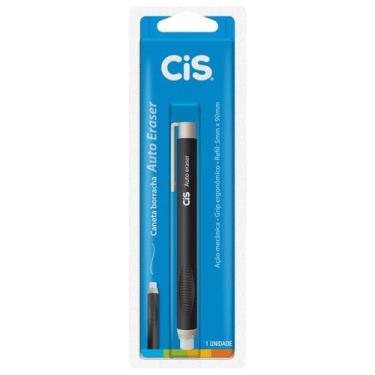 Imagem de Blister Caneta Borracha Auto Eraser Preto com Refil - CIS