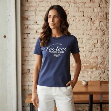 Imagem de Blusa Feminina Estampa Always Iconic Colcci, Marinho, PP