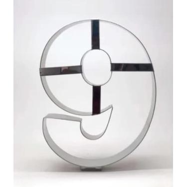 Imagem de Aro Cortador Para Number Cake Inox 30cm - Número 9