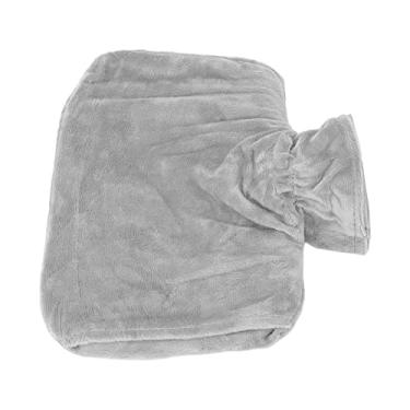 Imagem de Saco de água quente, garrafa de água quente destacável de grande capacidade Uso seguro engrossado Boa estanqueidade para casa para adultos(cinza)