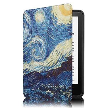 Imagem de Capa Kindle Paperwhite 11ª Geração 2021 - WB Ultra leve Silicone Flexível e Sensor Magnético - Van Gogh (Não Compatível com Kindle 11ª Geração ou Kindle Papaerwhite 10ª Geração)