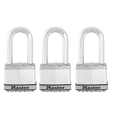 Imagem de Master Lock M1XTRILH Cadeado Magnum resistente com chave, pacote com 3 chaves semelhantes
