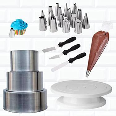 Imagem de Kit Confeiteiro Iniciante Completo Bailarina Formas Bicos