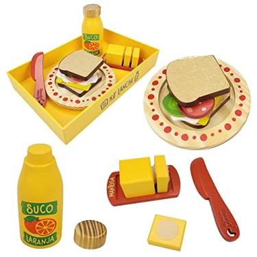 Imagem de Brinquedo Madeira Kit Lanche 3+, New Art