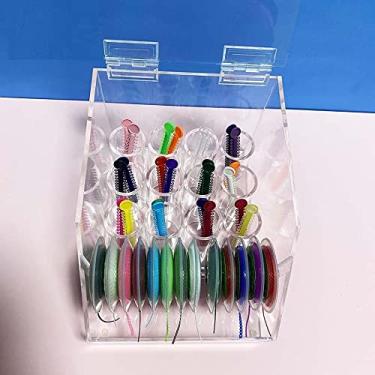 Imagem de Denxy 1 caixa de armazenamento ortodôntica de ligadura dentária de , dispensador de corrente elástica para colocar corrente de alimentação