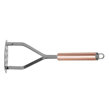 Imagem de Mimo Style Amassador e Espremedor de Batata Cook Style Com Alça Na Cor Bronze, Ideal Para Fazer Purês, Escondidinho e Até Papinha de Bebês, Material em Aço Inox de Ótima Qualidade e Durabilidade