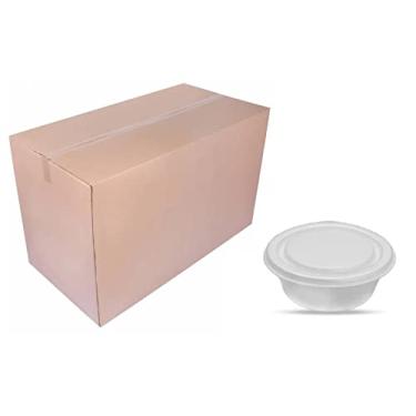 Imagem de 200 Quentinha Isopor C/tampa Nº8 750ml Th-102 Redonda (1cx)