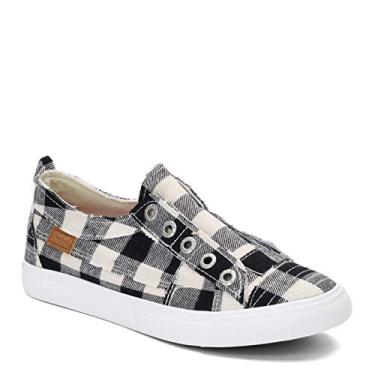 Imagem de Tênis infantil Blowfish Malibu Play-k, Cream Buffalo Check, 3 Little Kid