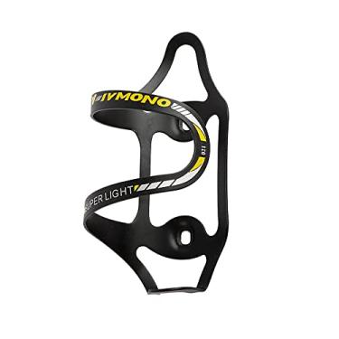 Imagem de Suporte de garrafa de água de bicicleta autopropulsionado para garrafa de água com parafusos, liga de alumínio, luz de abertura direita, copo de água para bicicletas de montanha e estrada (preto-amarelo)