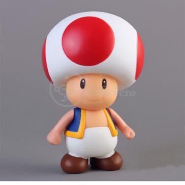 Imagem de Boneco Action Figure Cogumelo Toad Articulado 20cm